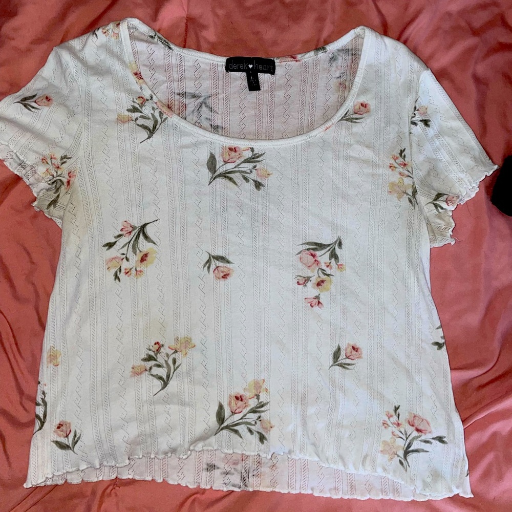 Ruffled, Floral Top